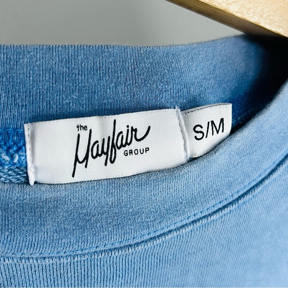 The Mayfair Group Language of the Universe Crewneck in Blue Oversized size S/M - Picture 6 of 8